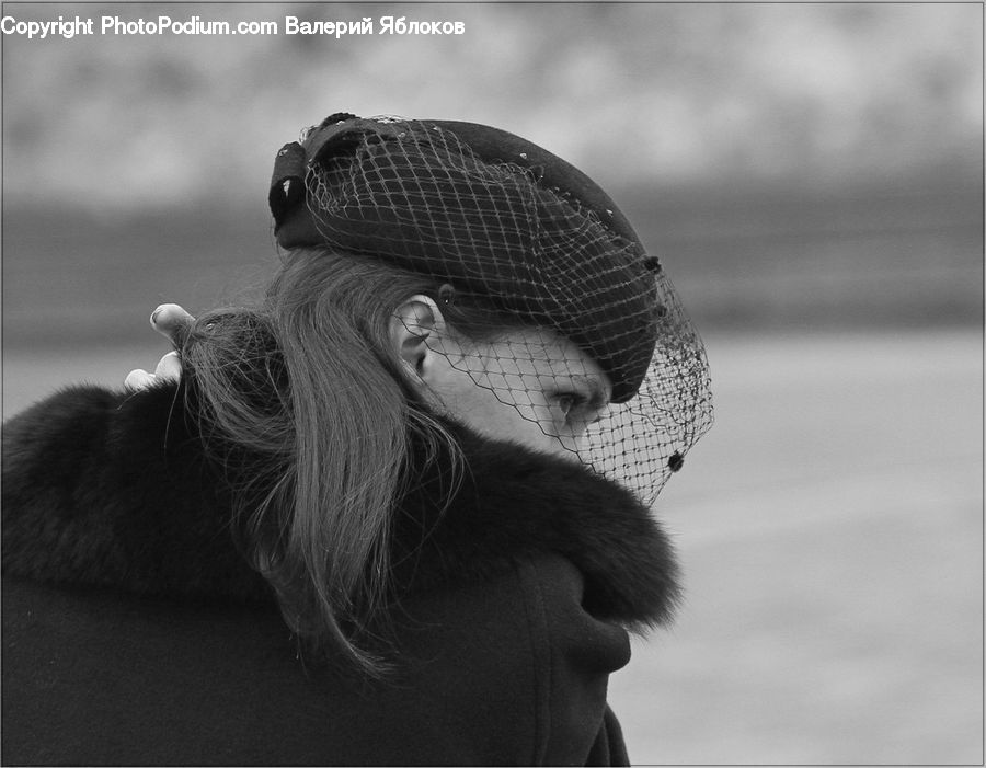 Beanie, Cap, Hat, Person, Portrait, Female