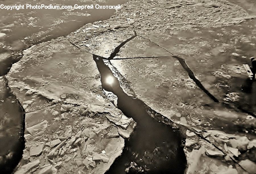 Water, Ground, Soil, Outdoors, Ripple, Sand, Rubble