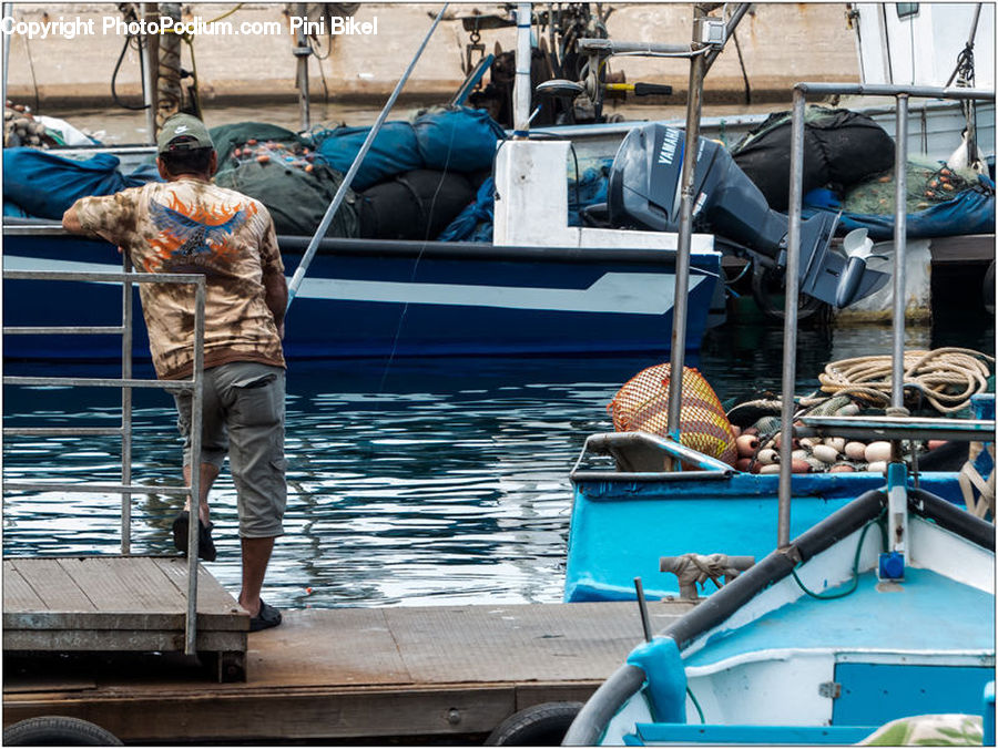 Boat, Watercraft, People, Person, Human, Dinghy, Motor