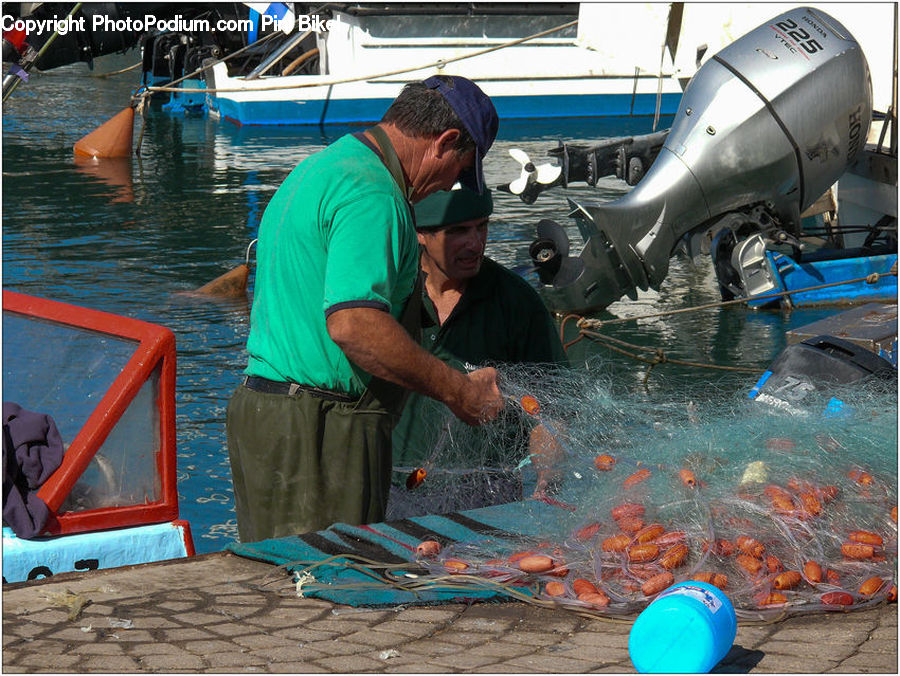 People, Person, Human, Boat, Watercraft, Dinghy, Food