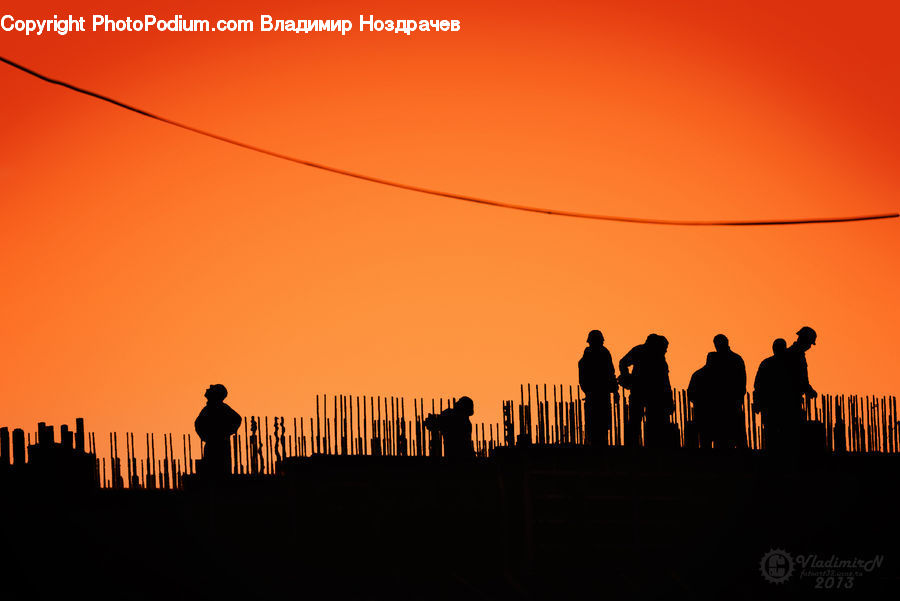 Silhouette, Leisure Activities, People, Person