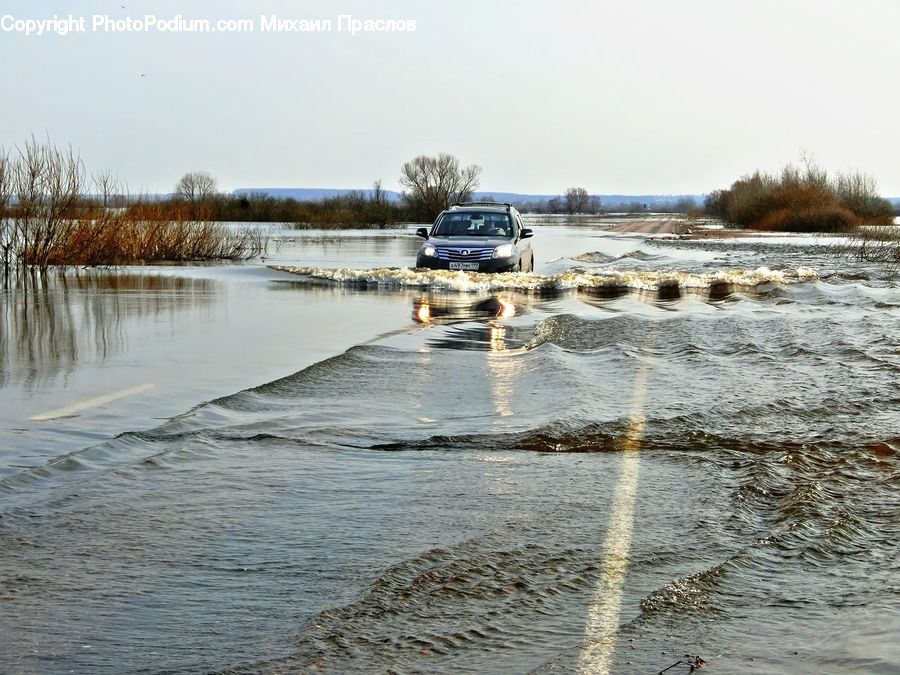 Flood, Boardwalk, Deck, Path, Sidewalk, Walkway, Caravan