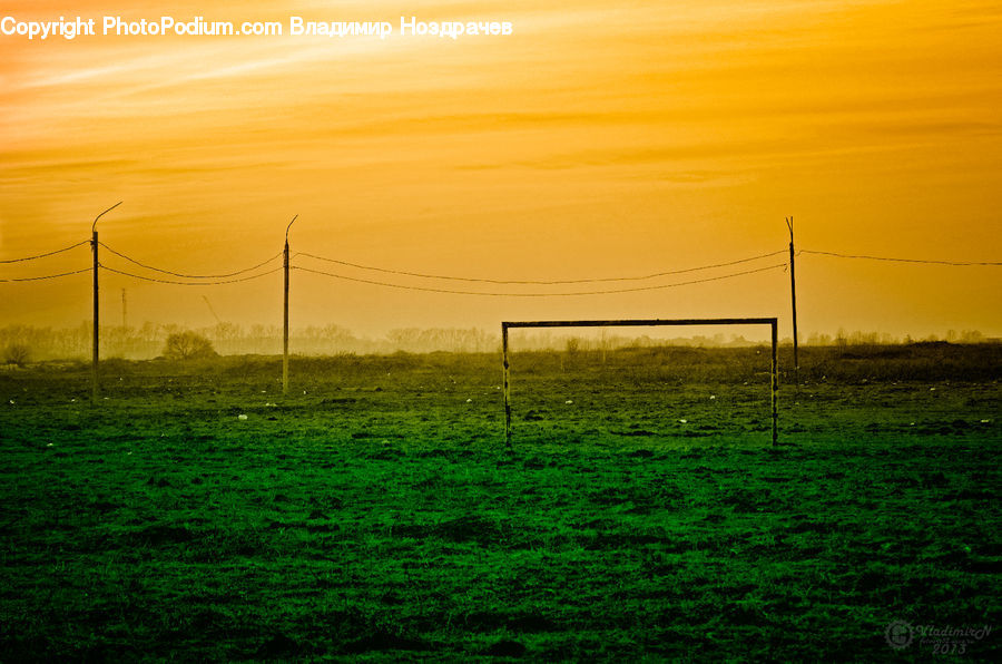 Engine, Machine, Motor, Turbine, Field, Grass, Grassland