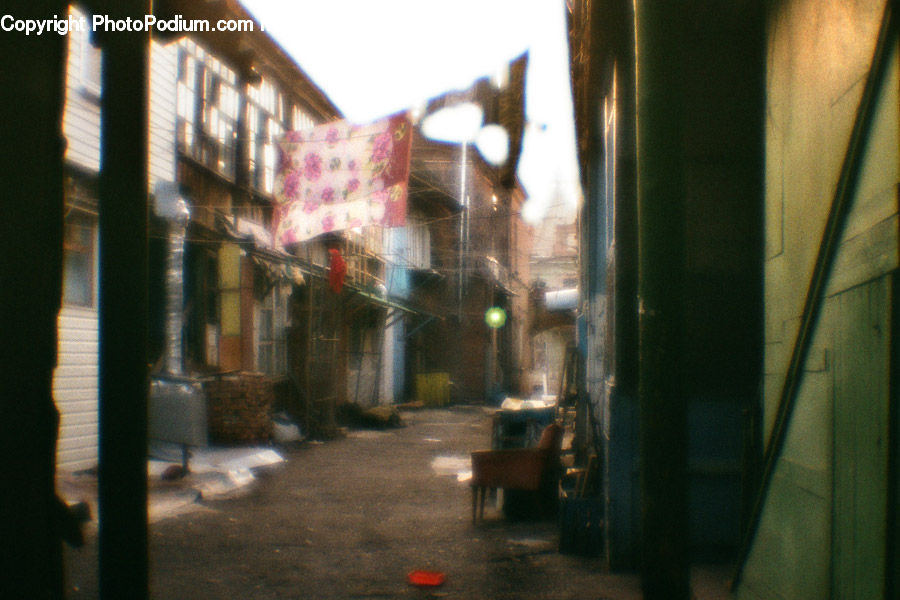Alley, Alleyway, Road, Street, Town, Chair, Furniture