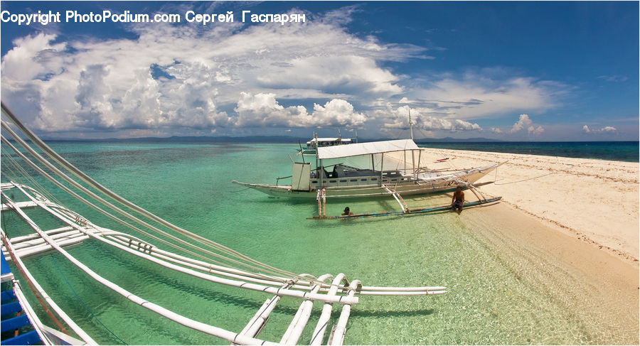 Beach, Coast, Outdoors, Sea, Water, Boat, Yacht