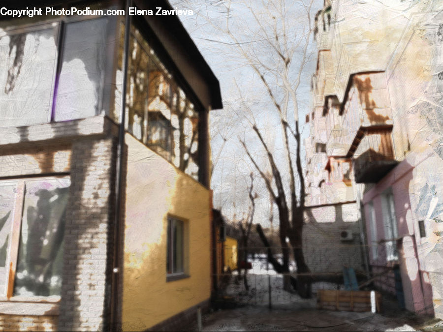 Building, Cottage, Housing, Alley, Alleyway, Road, Street