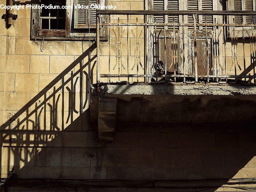 Balcony, Railing, Banister, Handrail, Furniture, Staircase