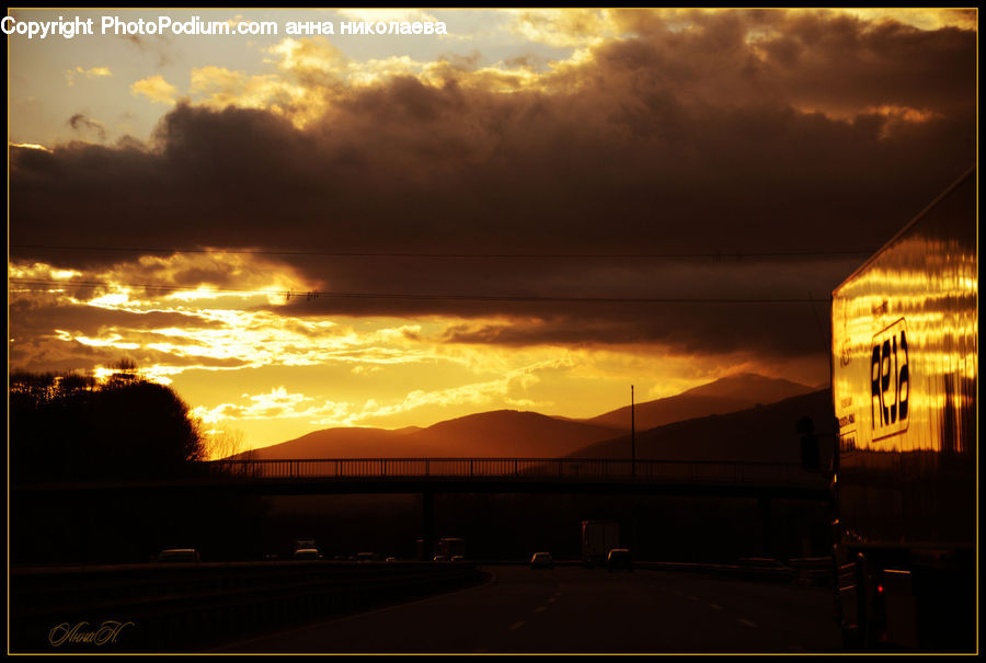 Dawn, Dusk, Red Sky, Sky, Sunrise, Sunset, Azure Sky