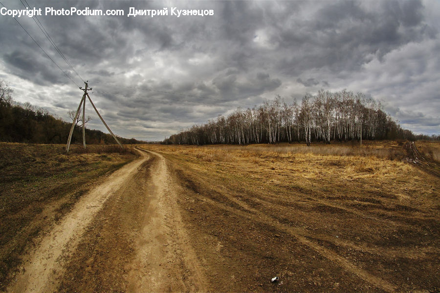 Dirt Road, Gravel, Road, Countryside, Outdoors, Field, Grass