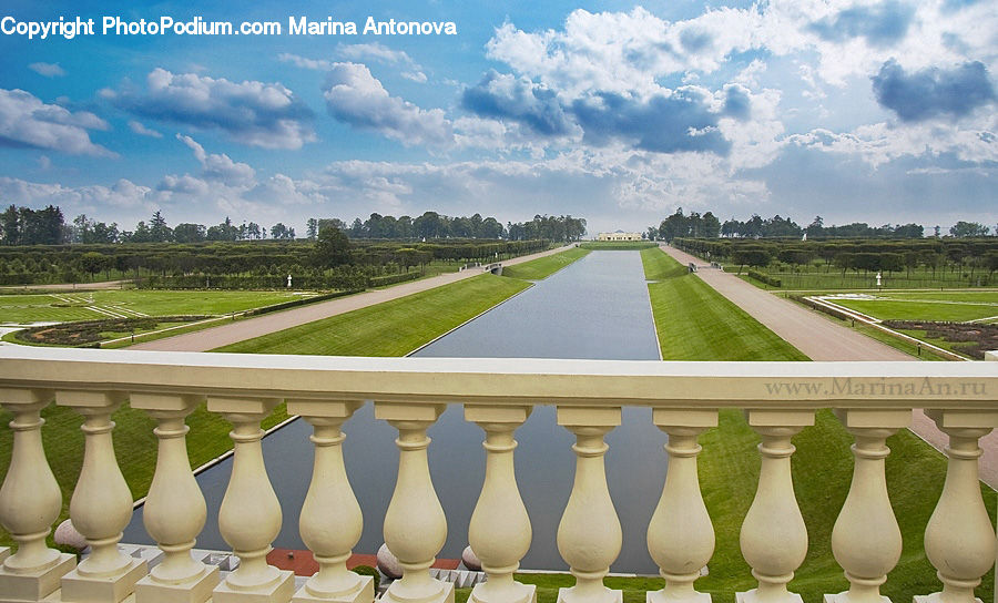 Jar, Porcelain, Vase, Balcony, Field, Grass, Grassland