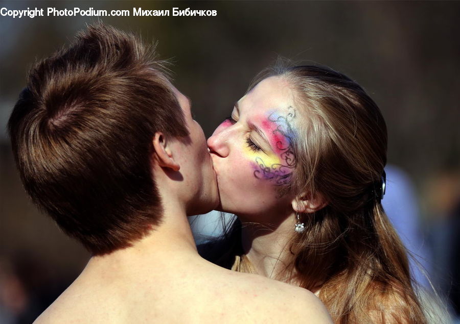 People, Person, Human, Hug, Kiss, Head, Portrait