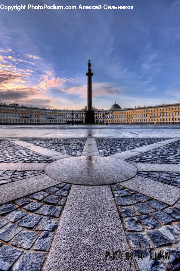 Pavement, Building, Architecture, Downtown, Plaza, Town Square, Cobblestone