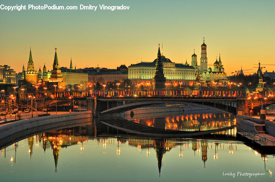 City, Downtown, Parliament, Bridge, Building, Architecture, Spire