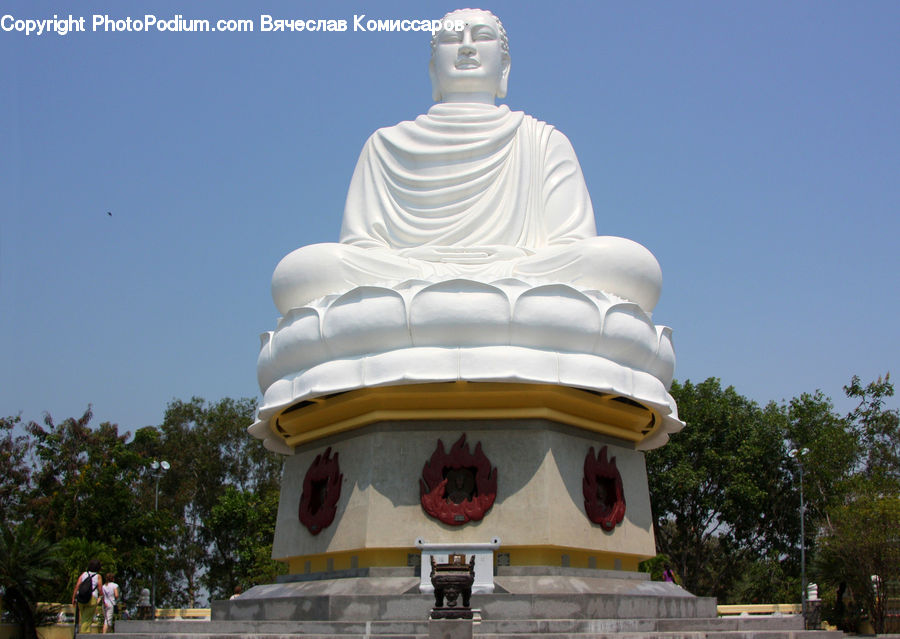 Architecture, Bell Tower, Clock Tower, Tower, Buddha, Person, Shrine