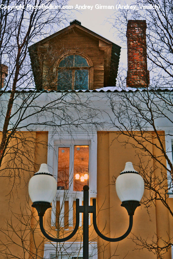 Architecture, Bell Tower, Clock Tower, Tower, Lamp, Lampshade, Brick