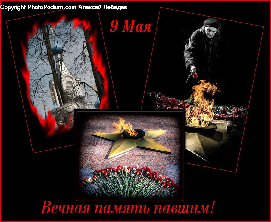 People, Person, Human, Collage, Poster, Fire, Flame