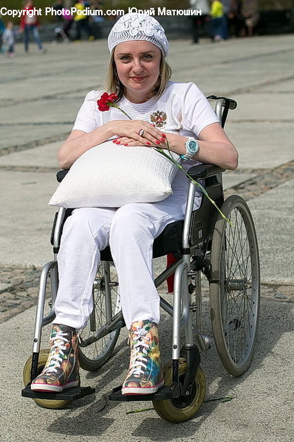 Human, People, Person, Wheelchair, Bicycle, Bike, Cyclist