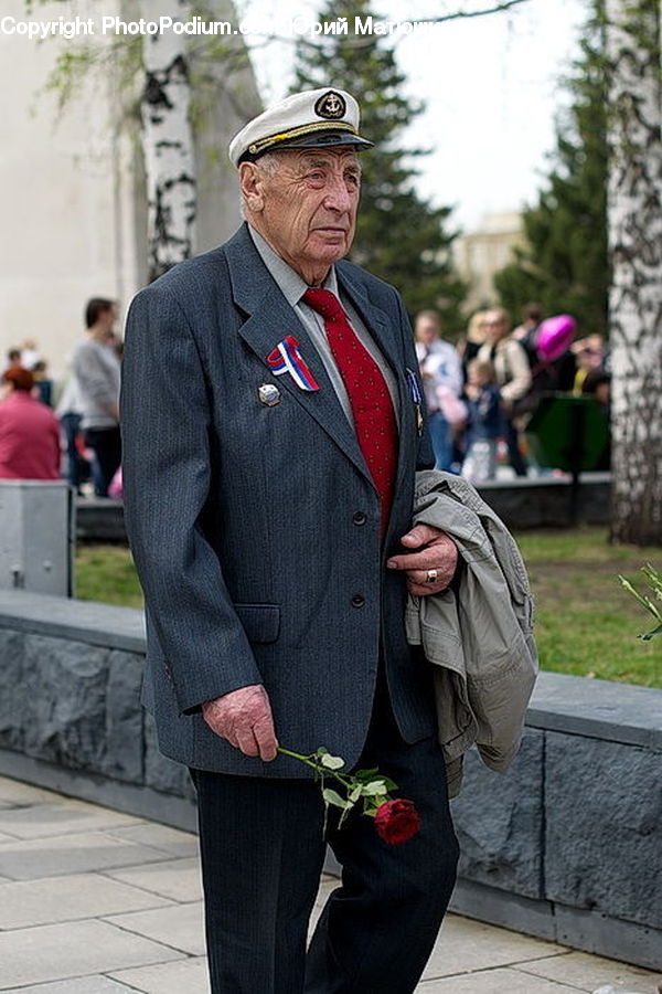 Human, People, Person, Plant, Potted Plant, Clothing, Overcoat