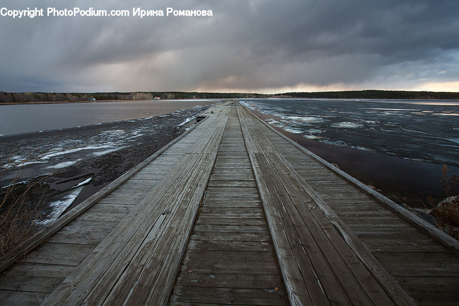 Boardwalk, Deck, Path, Sidewalk, Walkway, Dock, Pier