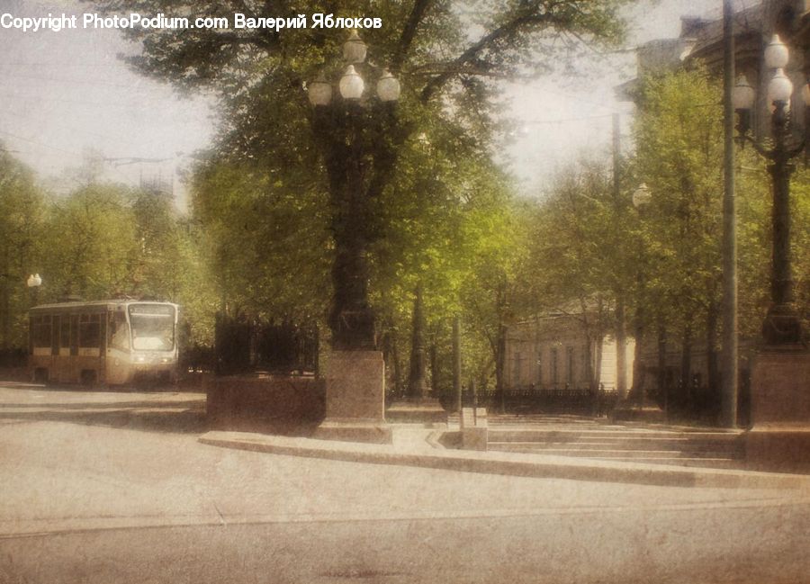 Dirt Road, Gravel, Road, Rail, Streetcar, Tram, Trolley