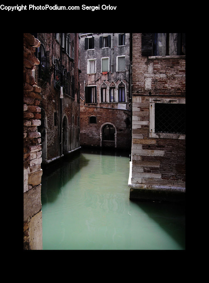 Brick, Architecture, Housing, Monastery, Collage, Poster, Arched