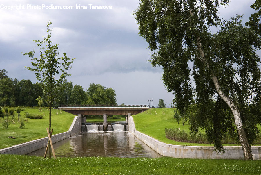 Canal, Outdoors, River, Water, Boardwalk, Deck, Path