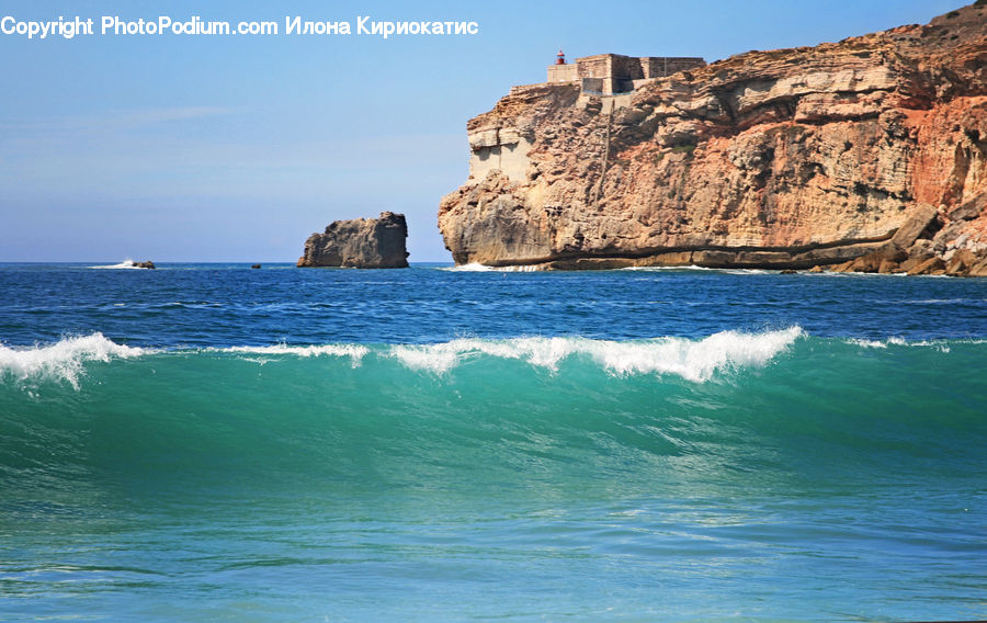 Cliff, Outdoors, Promontory, Beach, Coast, Sea, Water