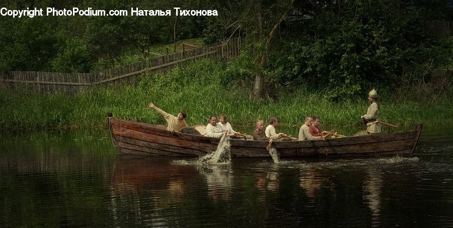 Water, Boat, Rowboat, Vessel, Outdoors, Pond, Land