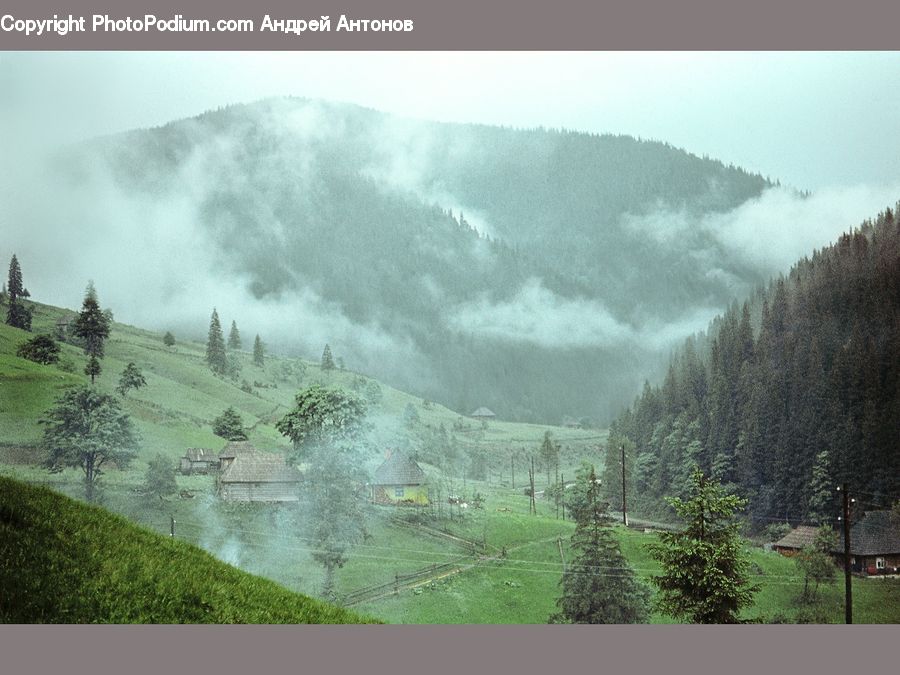 Outdoors, Plateau, Dirt Road, Gravel, Road, Fog, Mist