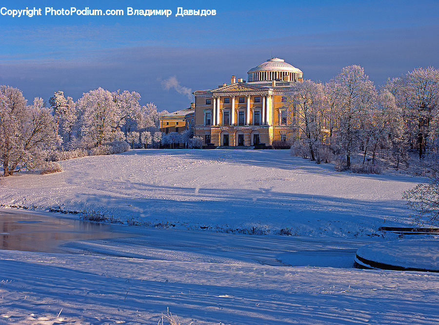 Gazebo, Architecture, Court, Mansion, Building, Housing, Villa