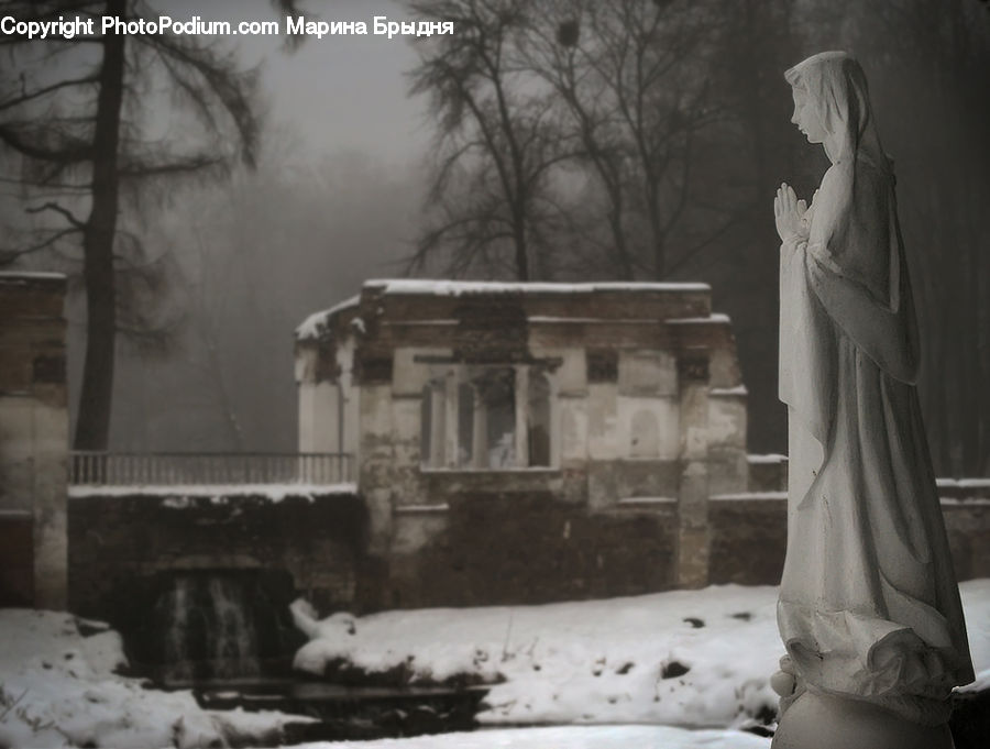 People, Person, Human, Art, Sculpture, Statue, Rubble