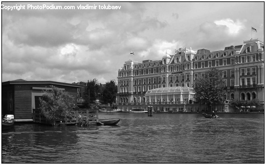 Plant, Potted Plant, Building, Canal, Outdoors, River, Water