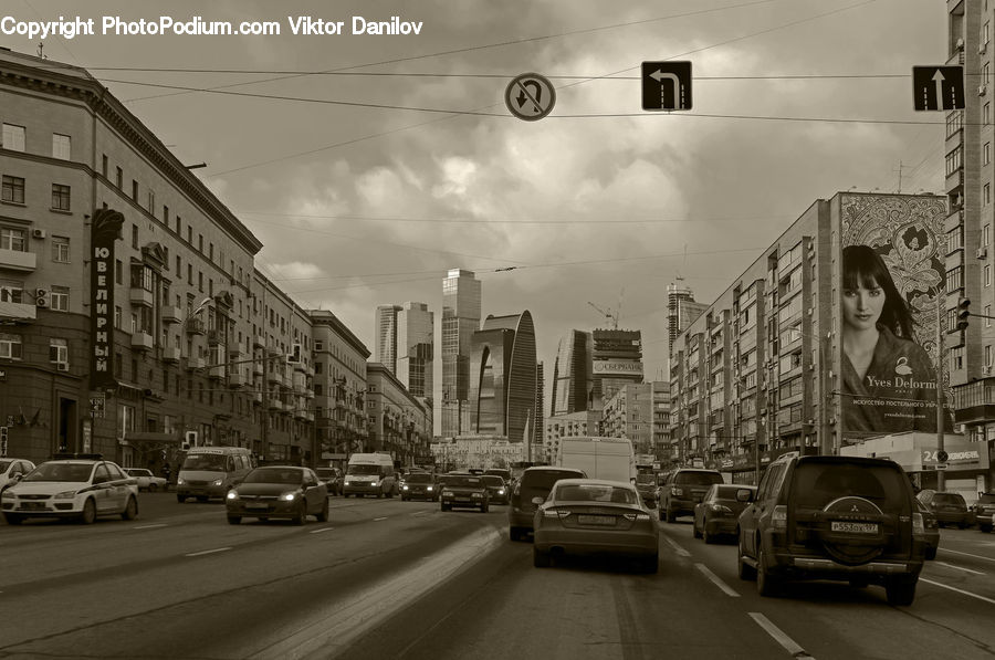 Flyer, Poster, Parking, Parking Lot, City, Downtown, Urban