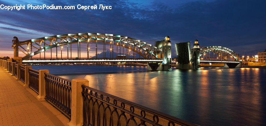 Bridge, Boardwalk, Deck, Path, Sidewalk, Walkway, City