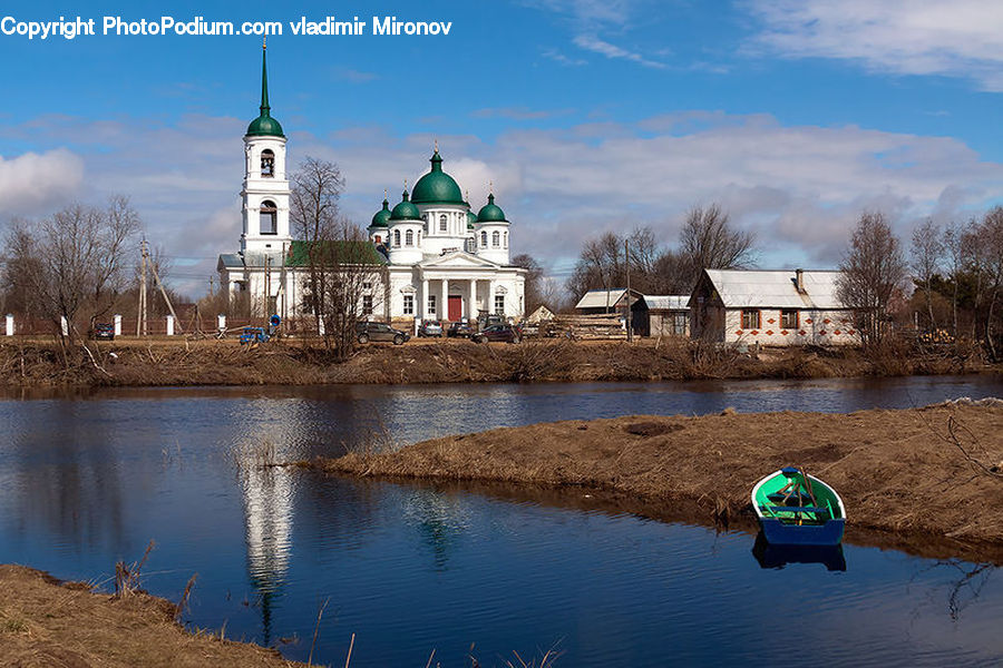 Boat, Watercraft, Building, Architecture, Dome, Mosque, Worship