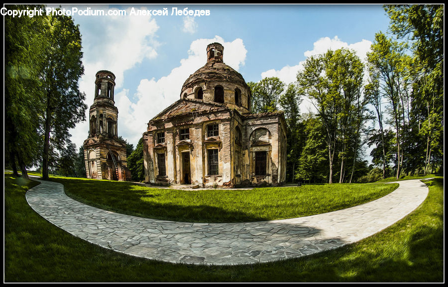 Architecture, Mansion, Castle, Palace, Campus, Building, Housing
