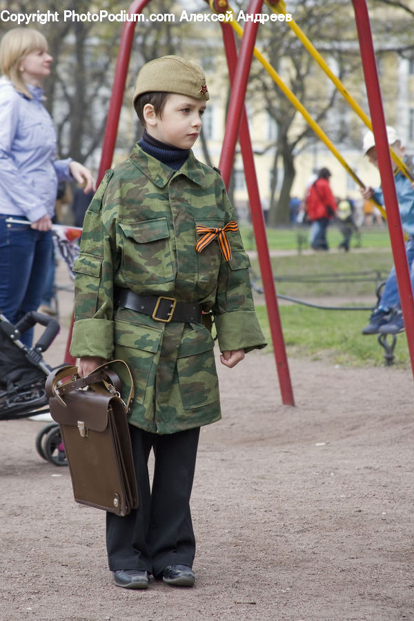 Human, People, Person, Luggage, Suitcase, Army, Military