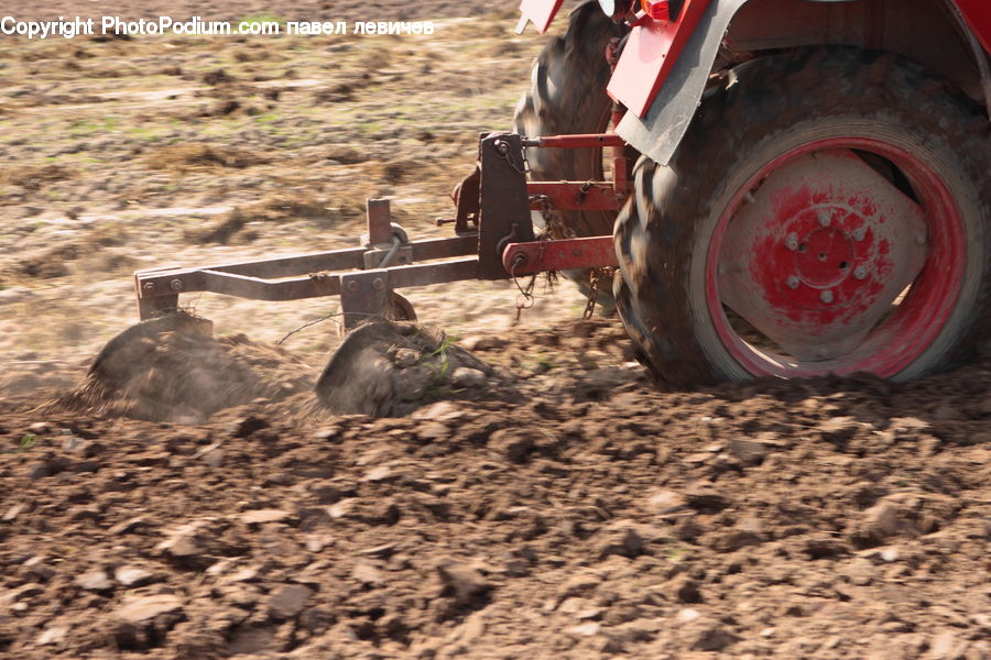 People, Person, Human, Soil, Bulldozer, Tractor, Vehicle