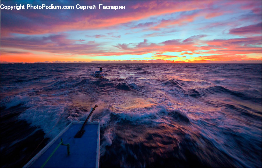 Dawn, Dusk, Red Sky, Sky, Sunrise, Sunset, Ocean