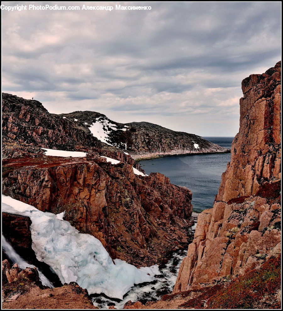 Arctic, Glacier, Ice, Mountain, Outdoors, Snow, Cliff