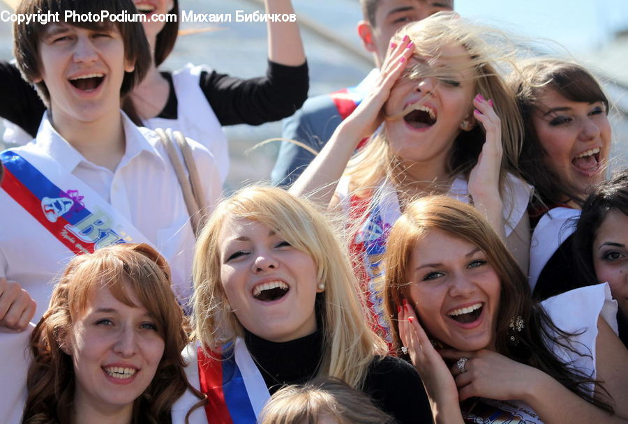People, Person, Human, Blonde, Female, Woman, Audience