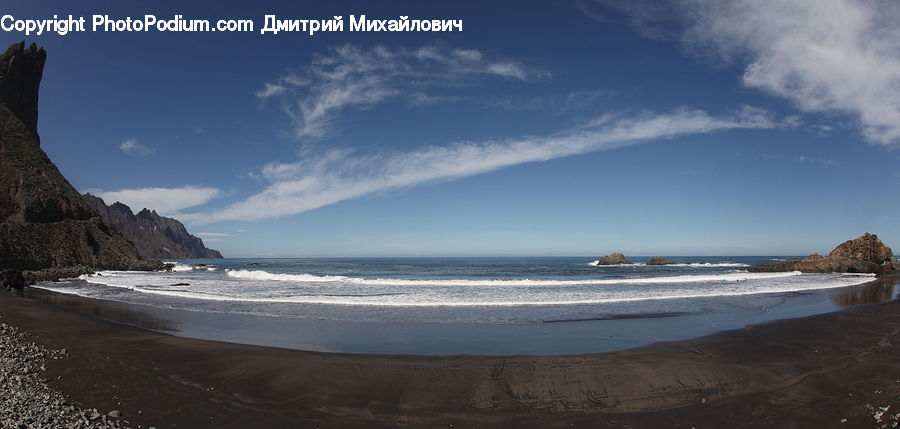 Beach, Coast, Outdoors, Sea, Water, Cove, Promontory