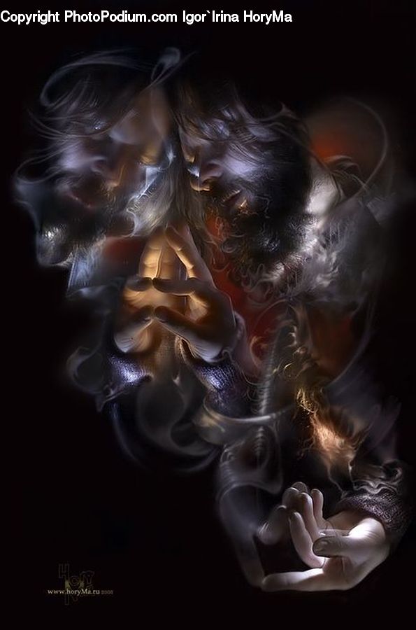 Smoke, Person, Portrait, Selfie