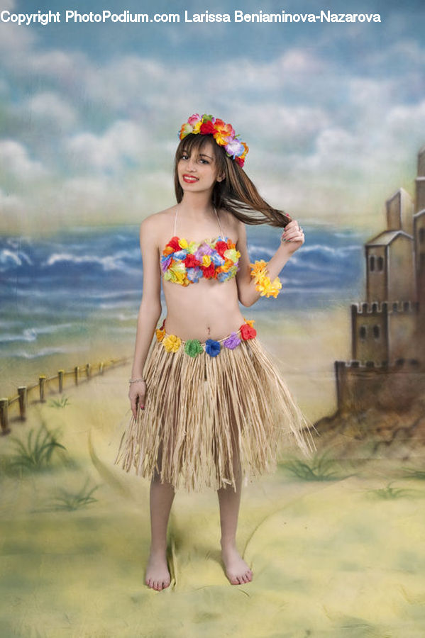 People, Person, Human, Plant, Potted Plant, Lei, Hula