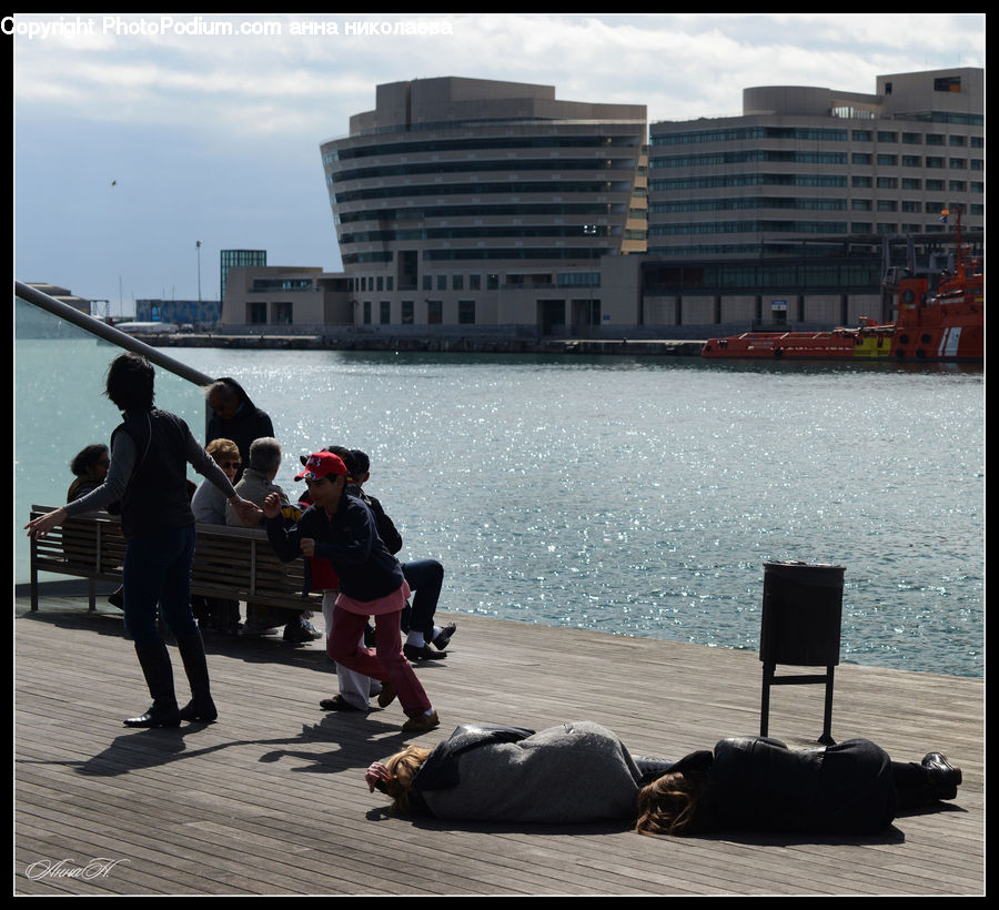 Human, People, Person, Building, Housing, Barge, Boat