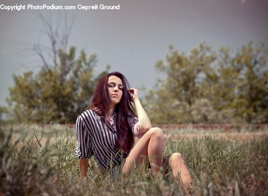 People, Person, Human, Female, Field, Grass, Grassland