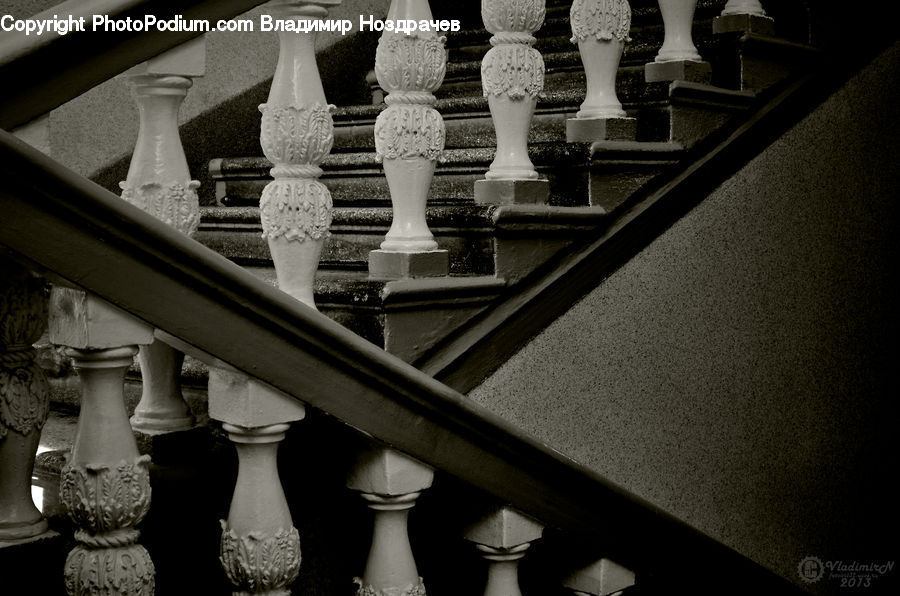 Chess, Game, Railing, Column, Pillar, Art, Sculpture