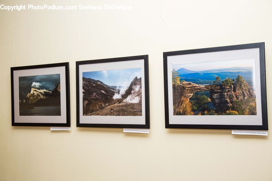 Eruption, Volcano, Art, Art Gallery, Modern Art, Painting, Outdoors
