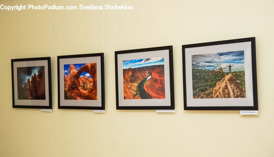 Canyon, Outdoors, Valley, Art, Art Gallery, Modern Art, Painting