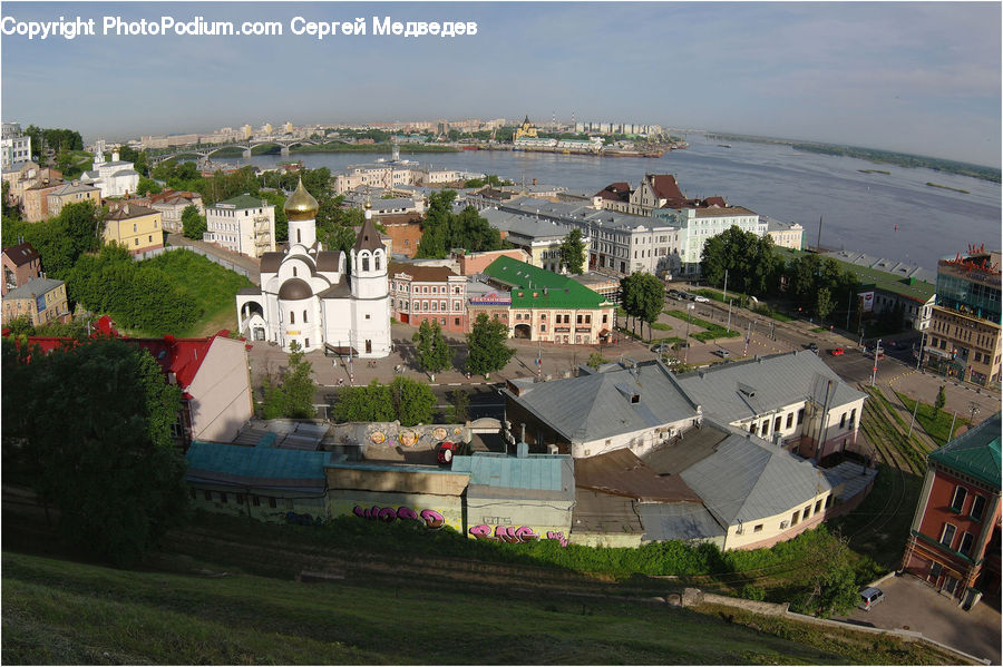 Aerial View, Architecture, Housing, Monastery, Building, Downtown, Town